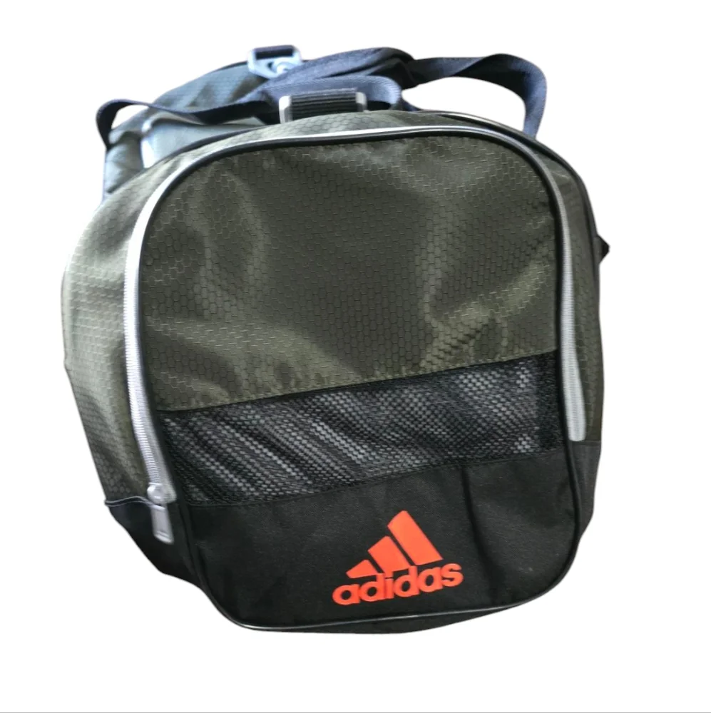 Adidas Green and Black Men's Duffel Bag
